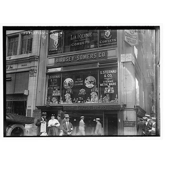 Historic Print, Advertising sign, 16" x 20"