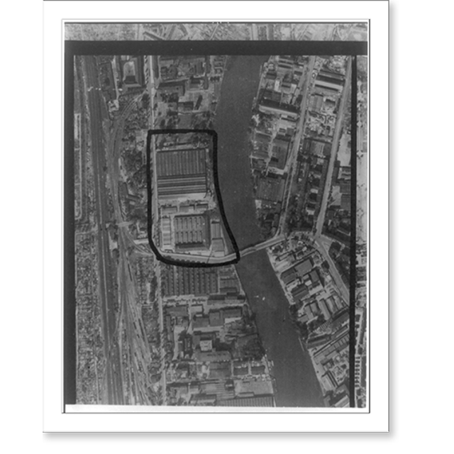 Historic Print, [Aerial photos of strategic bombing by 8th USAF, World