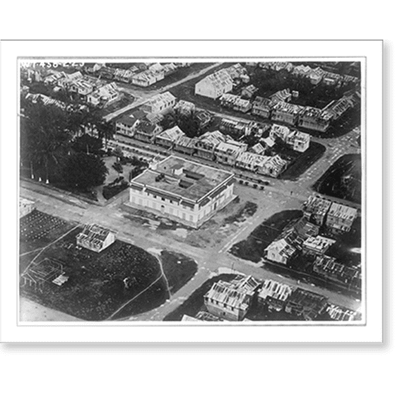 Historic Print, [Aerial view of Bocas del Toro, Panama], 18" x 24"