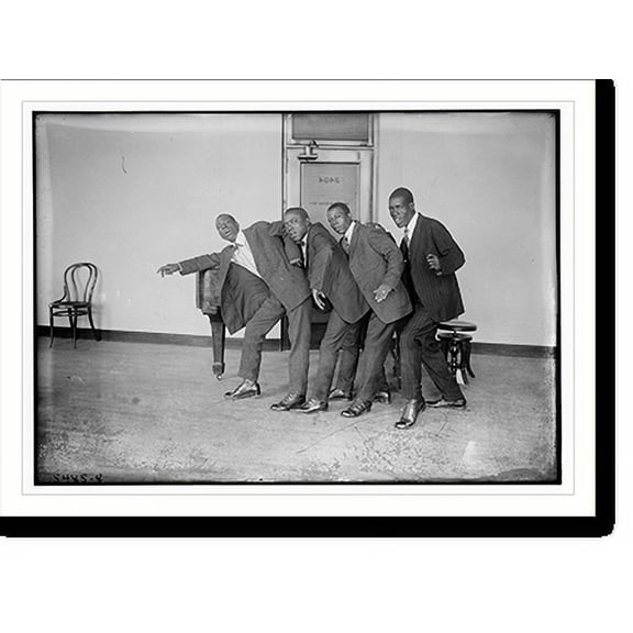 Historic Print, African American singing and dancing group, 16" x 20"