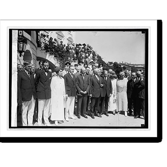 Historic Print, After nomination of President Coolidge at White House, [Washington, D.C.], 8/14/24, 16" x 20"