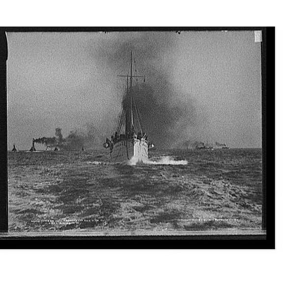 Historic Print, After the race, America's Cup race, U.S.R.C. Algonquin, Oct. 4, 1901, 18" x 24"