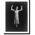 thumbnail image 1 of Historic Print, [Aimee Semple McPherson, 1890-1944, full-length portrait, standing with hands raised in air, facing right], 18" x 24", 1 of 3