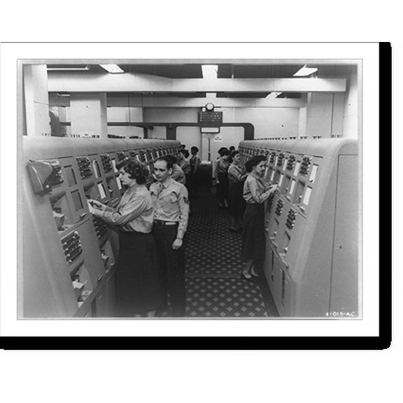 Historic Print, Air Force's nationwide, push-button communications system inaugurated, 18" x 24"