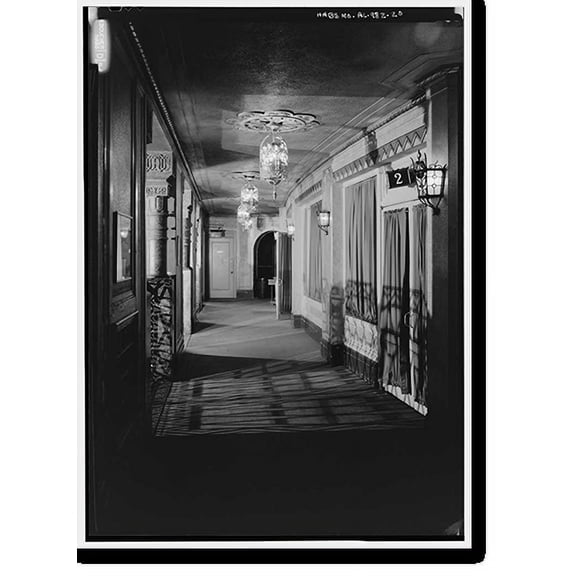 Historic Print, Alabama Theatre, 1811 Third Avenue North, Birmingham, Jefferson County, AL - 20, 18" x 24"
