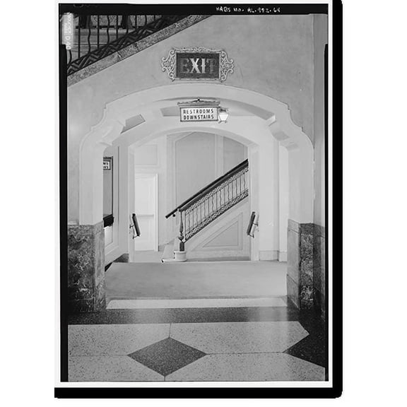 Historic Print, Alabama Theatre, 1811 Third Avenue North, Birmingham, Jefferson County, AL - 64, 16" x 20"