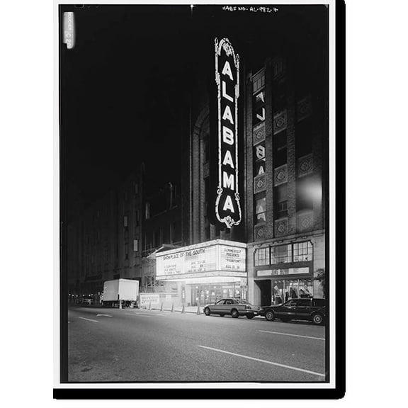 Historic Print, Alabama Theatre, 1811 Third Avenue North, Birmingham, Jefferson County, AL - 7, 18" x 24"