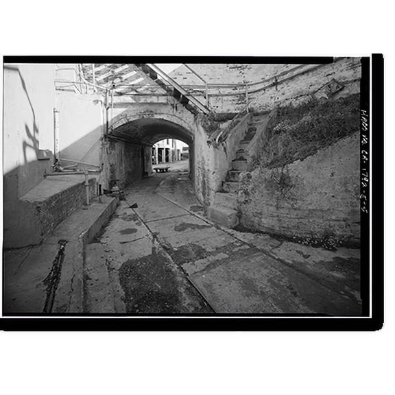 Historic Print, Alcatraz, Power Plant, Alcatraz Island, San Francisco Bay, San Francisco, San Francisco County, CA - 5, 16" x 20"