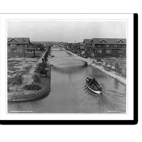 Historic Print, Aldebaran Canal, Venice, Cal., 16" x 20"
