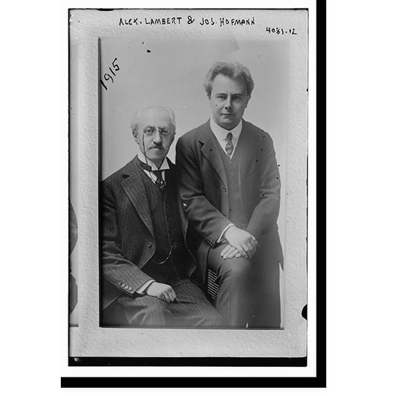 Historic Print, Alex. Lambert & Jos. Hofmann, 18" x 24"