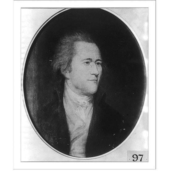 Historic Print, [Alexander Hamilton, bust portrait, facing right], 16" x 20"