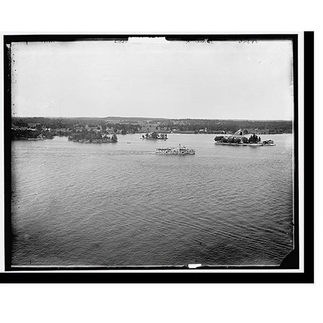 Historic Print, Alexandria Bay south from 1000 Islands House, 16" x 20"