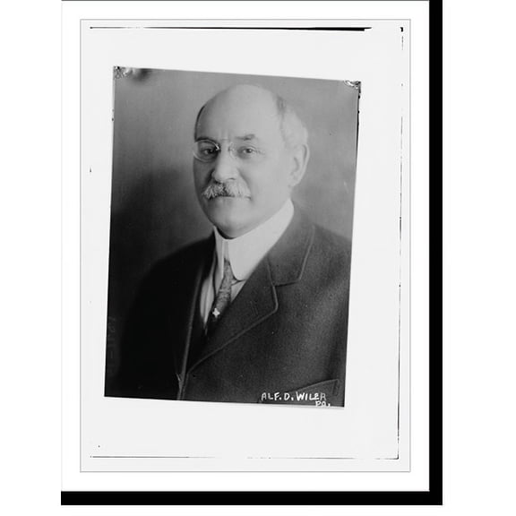 Historic Print, Alf. D. Wiler, Pa., 16" x 20"