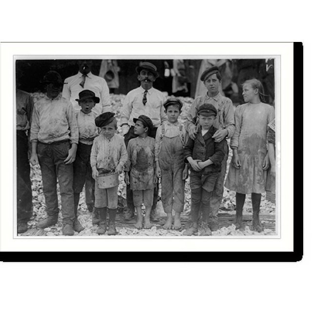 Historic Print, All these are shrimppickers in Dunbar, Lopez, Dukate