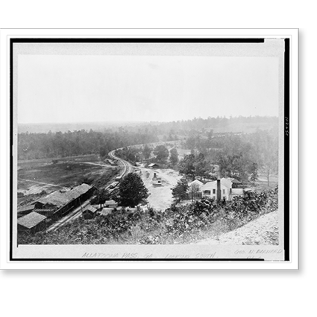 Historic Print, [Allatoona Pass, looking south], 16" x 20