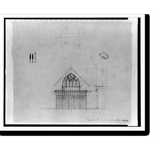 Historic Print, [Alterations to an Episcopal church (St. Margaret's