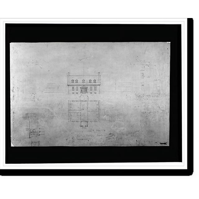 Historic Print, [Alterations to a house (restoration of Gunston Hall