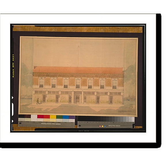 Historic Print, [Alterations to a store building for Alex Britton Browne & Co., H Street, N.W., between 13th Street and 14th Street (lot 39, square 250), Washington, D.C. Front elevation], 16" x 20"