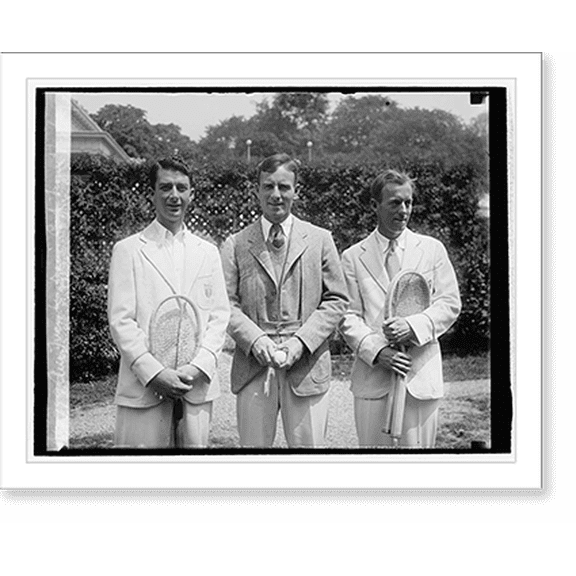 Historic Print, Am. members, Davis cup team, 5/24/29, 16" x 20"