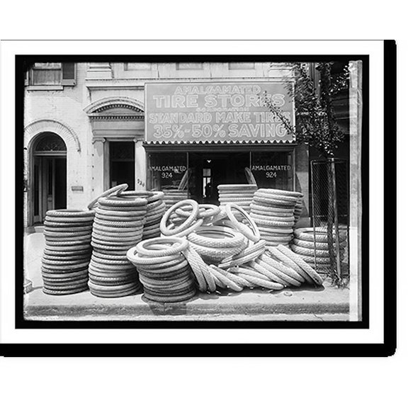 Historic Print, Amalgamated Tire Stores, front, 18" x 24"