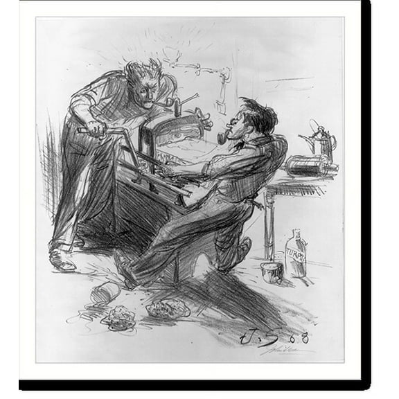 Historic Print, Amateur lithographers.J.S., 16" x 20"