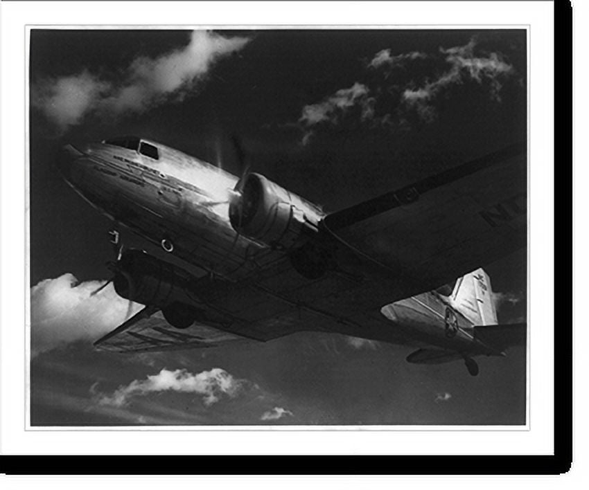 Historic Print, American Airlines DC3, number NC17331, [in flight