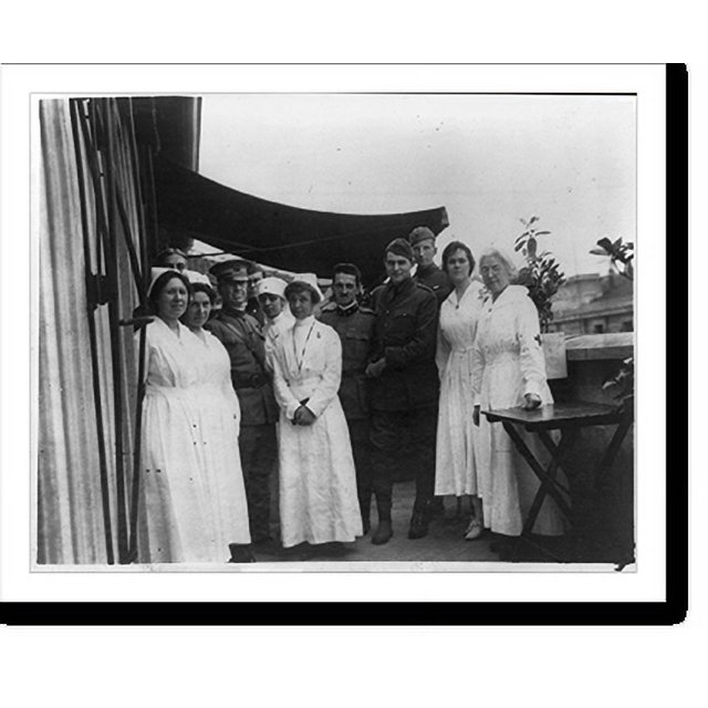 Historic Print, [American Red Cross hospital, Milan, Italy], 16" x 20