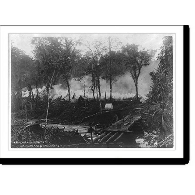 Historic Print, American military installations and activities in the