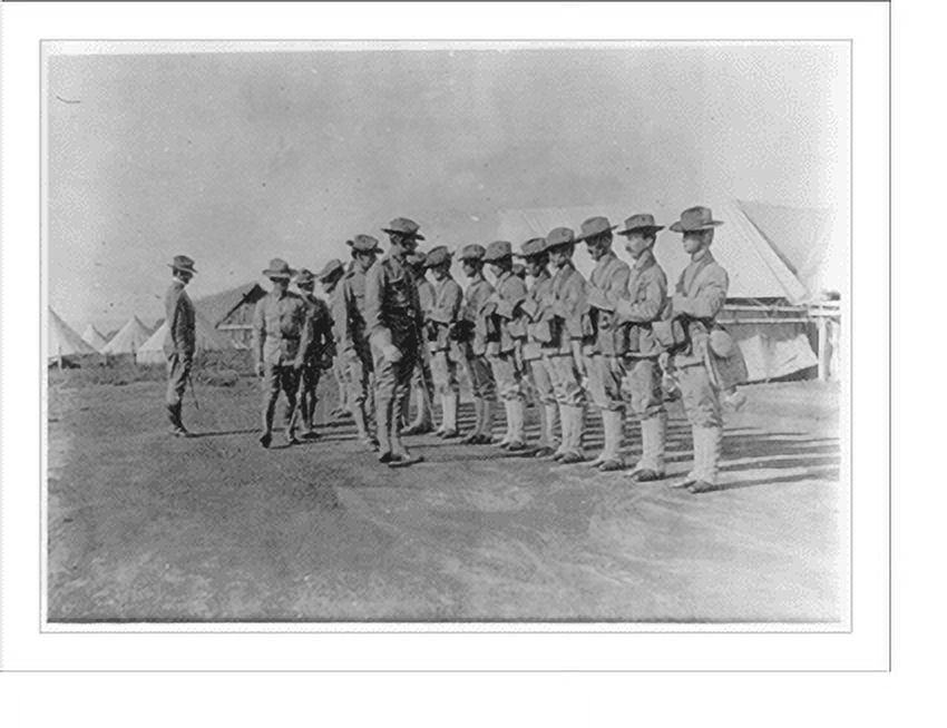 Historic Print, [American military installations and activities in the ...