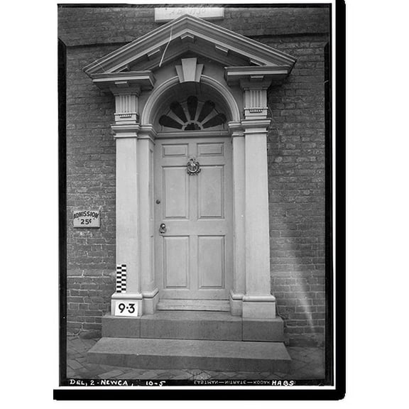 Historic Print, Amstel House, 2 East Fourth Street, New Castle, New Castle County, DE - 4, 16" x 20"