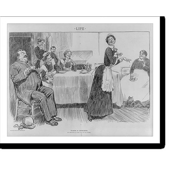 Historic Print, An Imitation of the Lady of the House, 18" x 24"