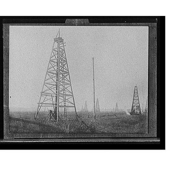 Historic Print, [An Oil field], 16" x 20"