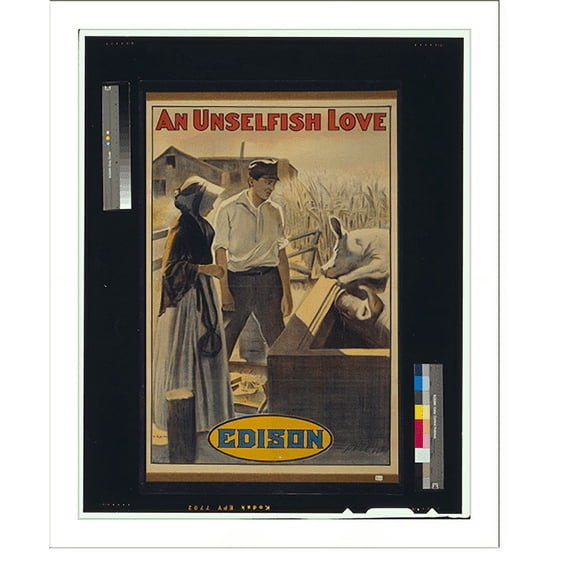 Historic Print, An Unselfish love, 16" x 20"