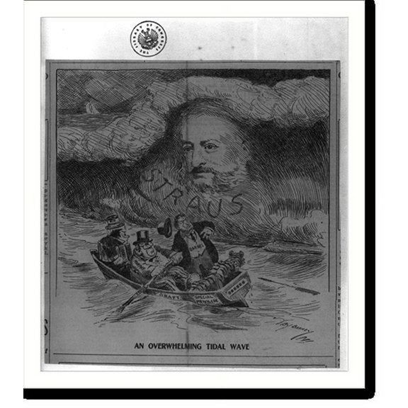 Historic Print, An overwhelmng tidal wave, 16" x 20"