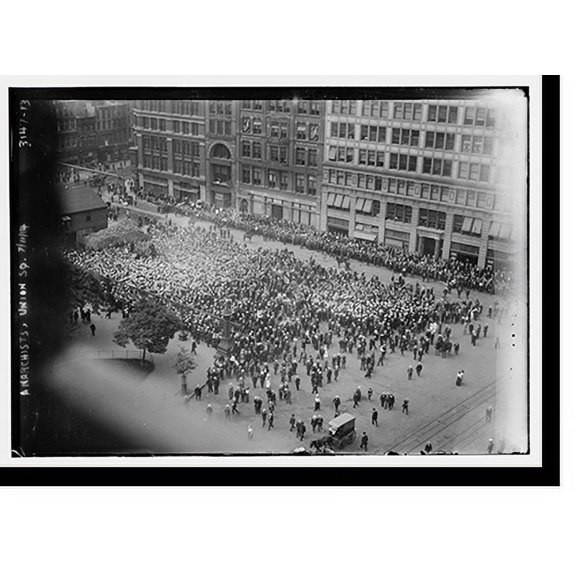 Historic Print, Anarchists, Union Square, 7/11/14, 16" x 20"