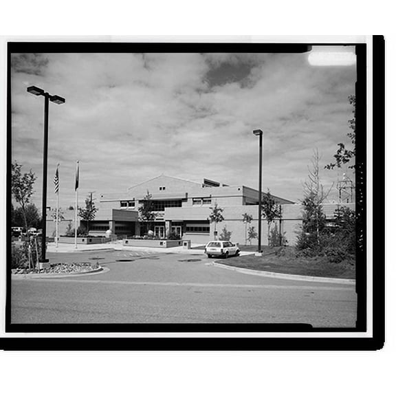 Historic Print, Anchorage Police Department Building, 4501 South Bragaw, Anchorage, Anchorage, AK, 18" x 24"