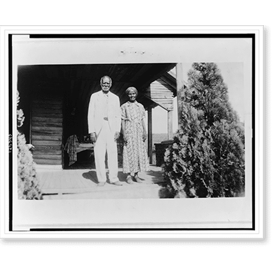 Historic Print, Anderson & Minerva Edwards, ex-slave, Marshall, 18" x 24"