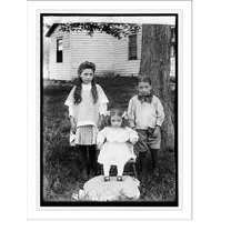 Historic Print, Andrea children, Vienna, Va., 1912, 16" x 20"