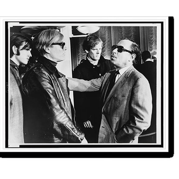 Historic Print, [Andy Warhol (left) and Tennessee Williams (right) talking on the S.S. France].World Journal Tribune photo by James Kavallines., 16" x 20"