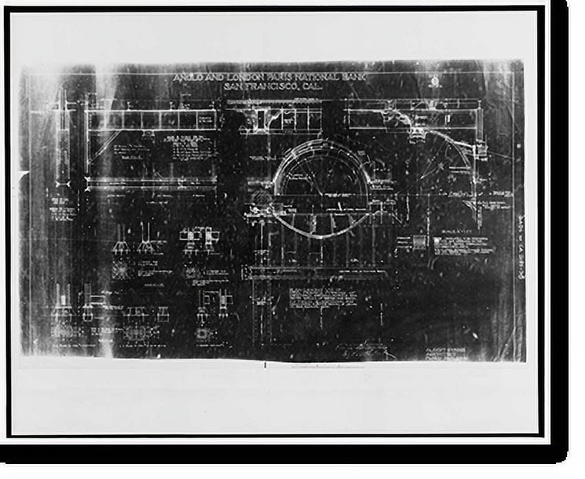 Historic Print, Anglo & London Paris National Bank, One Sansome Street