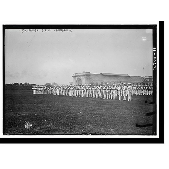 Historic Print, Annapolis - Skirmish drill, 16" x 20"