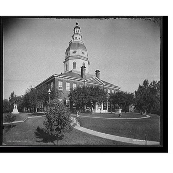 Historic Print, Annapolis State Capitol, 16" x 20"