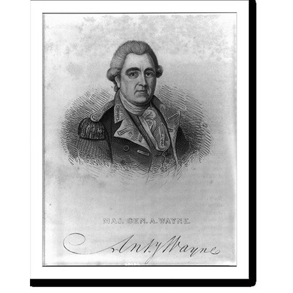 Historic Print, Anthony Wayne, 1745-1796, 16" x 20"