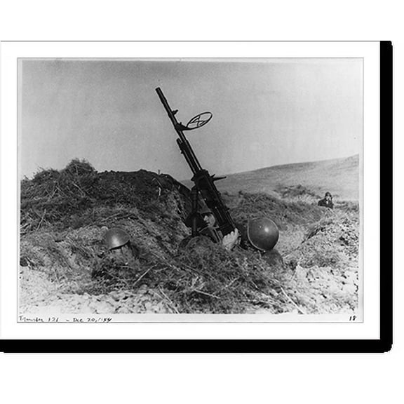Historic Print, [Anti-aircraft unit in dugout position], 18" x 24"