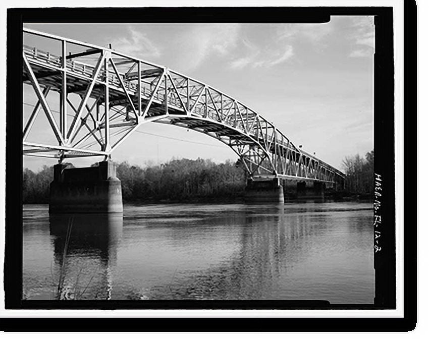 Historic Print, Apalachicola River Bridge, State Route 20 spanning the