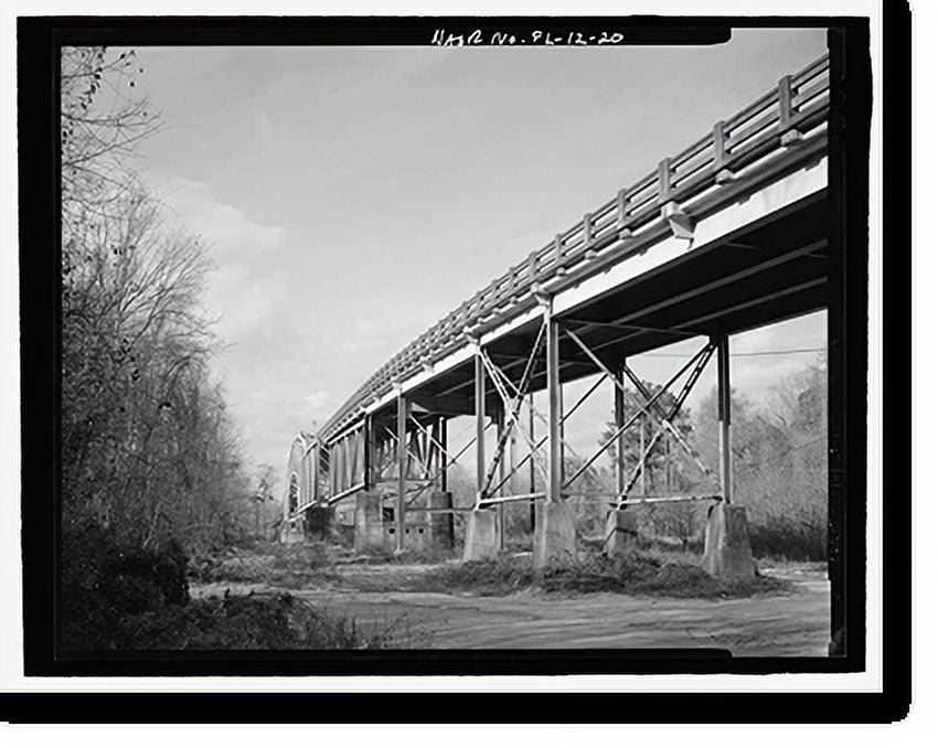 Historic Print, Apalachicola River Bridge, State Route 20 spanning the