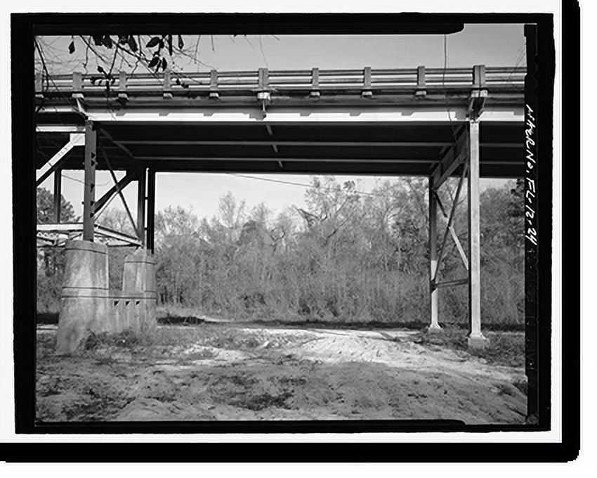 Historic Print, Apalachicola River Bridge, State Route 20 spanning the