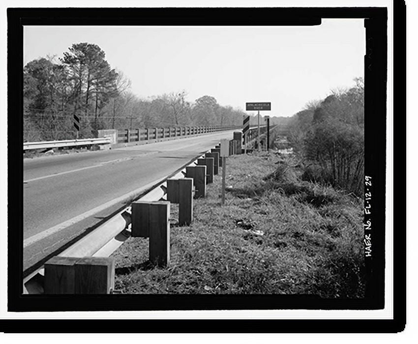 Historic Print, Apalachicola River Bridge, State Route 20 spanning the