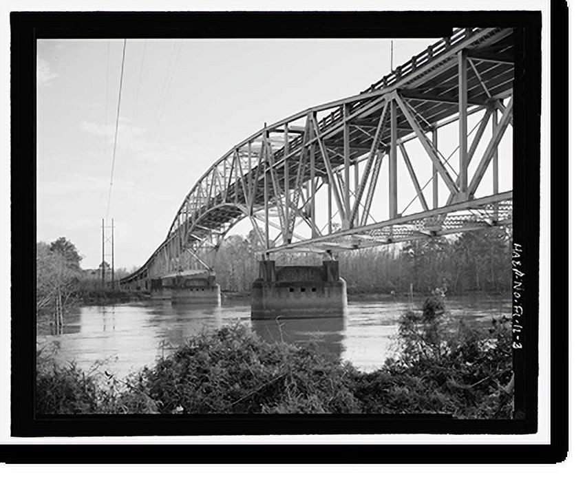 Historic Print, Apalachicola River Bridge, State Route 20 spanning the