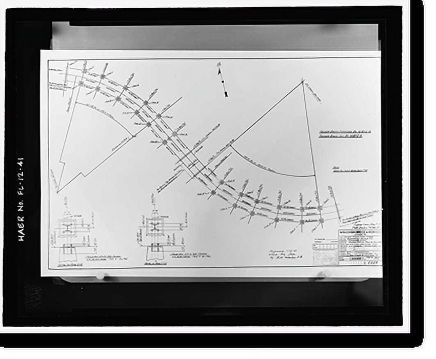 Historic Print, Apalachicola River Bridge, State Route 20 spanning the